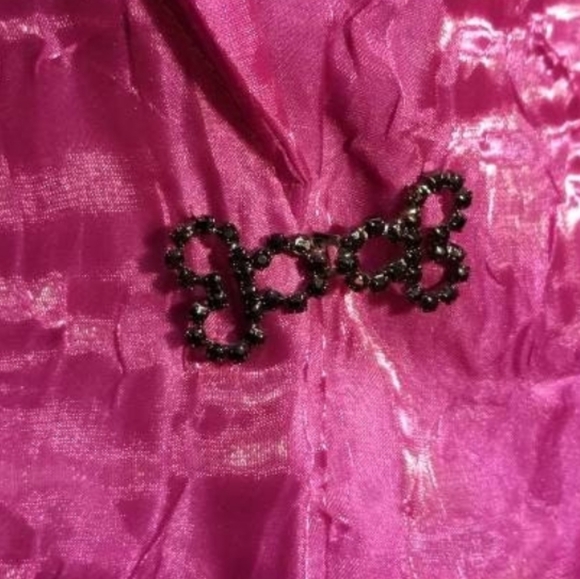 ALEX EVENINGS BLOUSE FUCHSIA HOT PINK TOP COCKTAIL WEDDING MOTHER OF THE BRIDE - Picture 5 of 7